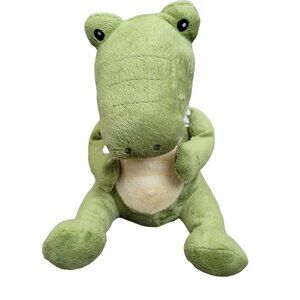 Baby Aspen Croc in Socks Lovey 10 inch Plush Crocodile Rattle Stuffed Animal Toy
